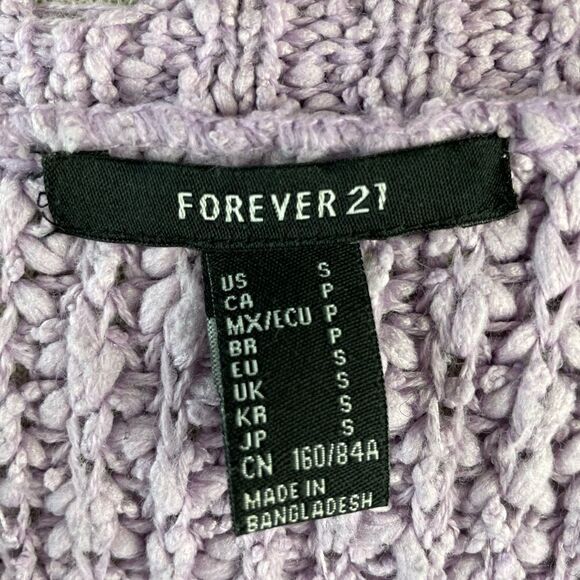 Forever 21 Pastel Purple Sweater Size S EUC - Picture 7 of 7
